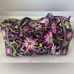 Vera Bradley Purple Punch Large Travel Duffel